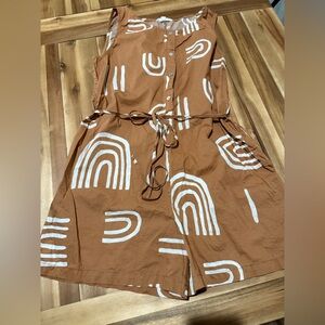 Grade & gather romper w/ pockets medium